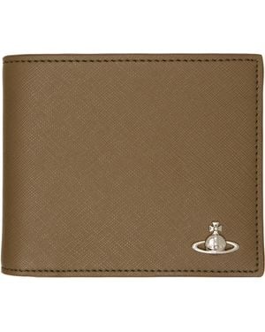 Vivienne Westwood Khaki Billfold Wallet - Brown