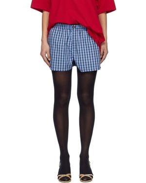 Vetements Push-Up Shirting Shorts - Blue