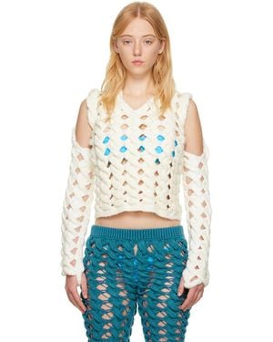 Isa Boulder Ssense Exclusive Off- Jumper - Blue