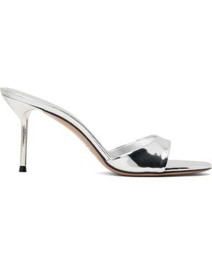Paris Texas Lidia 70 Mule Heeled Sandals - Metallic