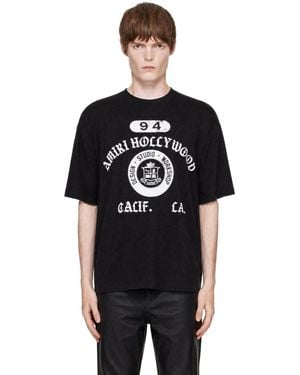 Amiri Collegiate Box T-Shirt - Black