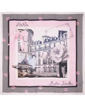 Marc Jacobs Ssense Exclusive 'The Silk' City Scarf - Pink