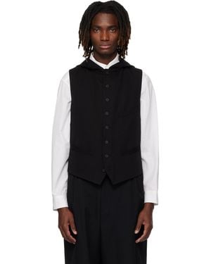 Yohji Yamamoto Hooded Vest - Black