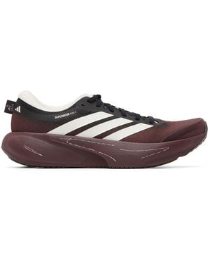 Song For The Mute Burgundy Adidas Originals Edition Adirun01 Supernova Rise 3 Trainers - Black