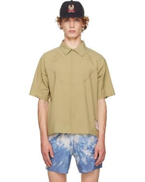 Satisfy Khaki Peaceshell River Short Sleeves Shirt - Green