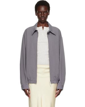 Tonywack Washed Cotton Lyocell Blouson Jacket - Grey