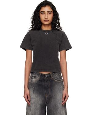 OTTOLINGER Pierced Fitted T-Shirt - Black