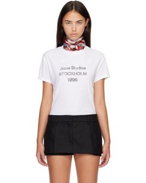 Acne Studios Logo T-Shirt - White