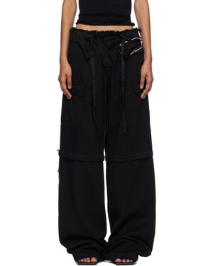 OTTOLINGER Baggy Cargo Pants - Black
