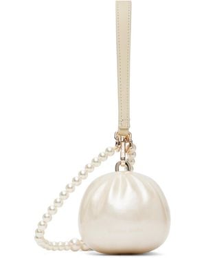 Simone Rocha Pearl Crossbody Dim Sum Bag - Natural