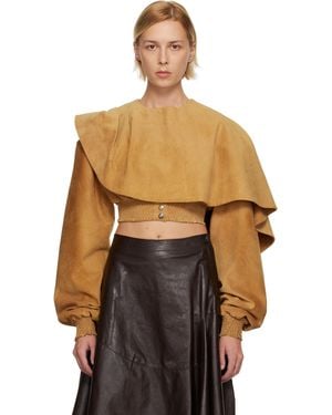 Nicklas Skovgaard Tan Sally Suede Jacket - Black