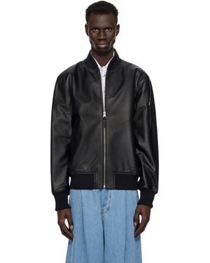 Mackage Khaki Easton-Sa Reversible Leather Jacket - Black