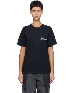 AWAKE NY ブラック プリントTシャツ