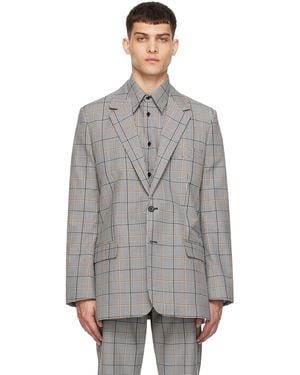 Marni Check Blazer - Grey