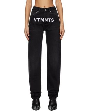 VTMNTS Embroide Jeans - Black