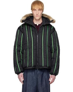 Stanley Raffington Quilted Puffer Bomber Jacket - Black