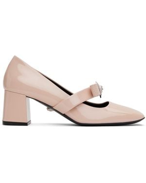 Versace Gianni Ribbon Block 55 Mm Heels - Black