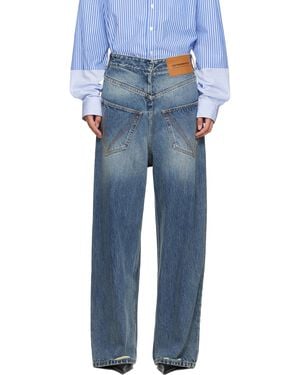 Vetements Back To Front Jeans - Blue