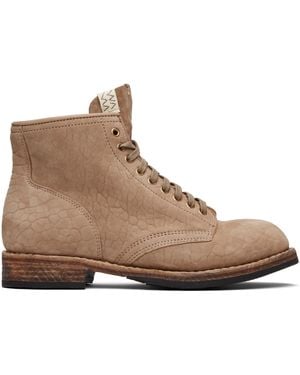 Visvim ベージュ Brigadier Mid-Folk ブーツ - ブラック