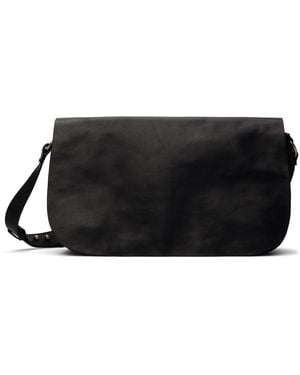 Dries Van Noten ブラック フラップ バッグ