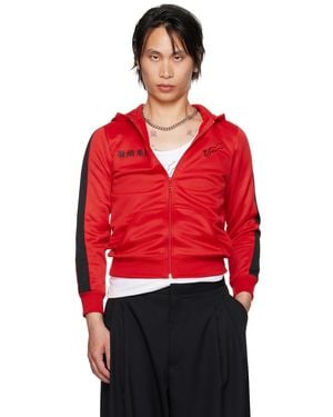 Lu'u Dan Clot Edition Zip Shrunken Hoodie - Red