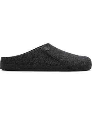 Birkenstock Regular Zermatt Felt Loafers - Black