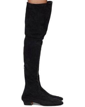 The Row Awar 25 Cuissarde Tall Boots - Black