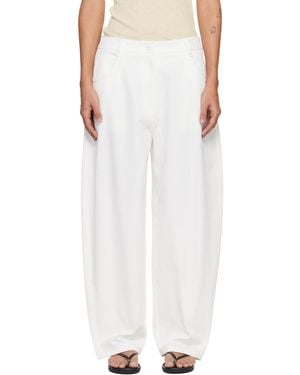 LE17SEPTEMBRE Oblong Trousers - White