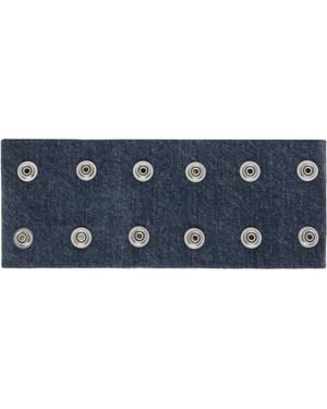 Rick Owens Concordians Strobe Neck Band Choker - Blue