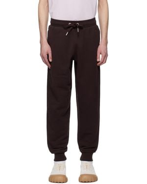 Ami Paris Burgundy Jogging Ami De Coeur Joggers - Black