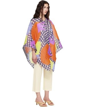 Pleats Please Issey Miyake 'Basic Madame-T Small' Stole in White