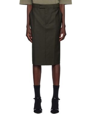 Martine Rose Jockstrap Midi Skirt - Black