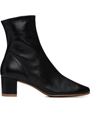BY FAR Bottines Sofia Noires En Cuir