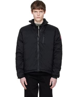Canada Goose Label' Lodge Hoodie Down Jacket - Black