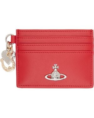 Vivienne Westwood Charm Card Holder - Red
