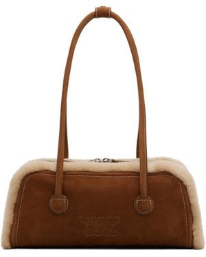 Marge Sherwood Tan Soft Boston Ew Bag - Brown