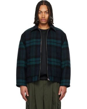 WTAPS Blouson Wrecker Vert Et Bleu