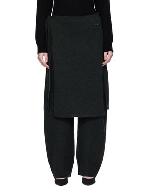 UMARMUNG Wholegarment Wrap Skirt Lounge Trousers - Black