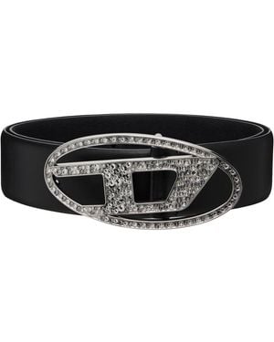 DIESEL B-1Dr Strass Belt - Black