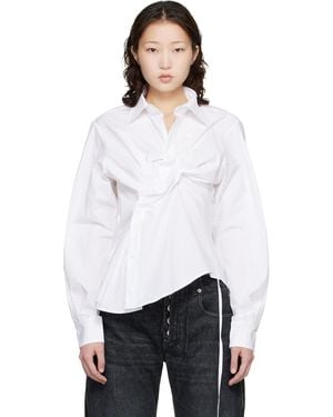 OTTOLINGER Twisted-Pleat Tailored Shirt - White