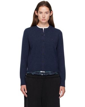 Acne Studios Fitted Yak Wool Cardigan - Blue