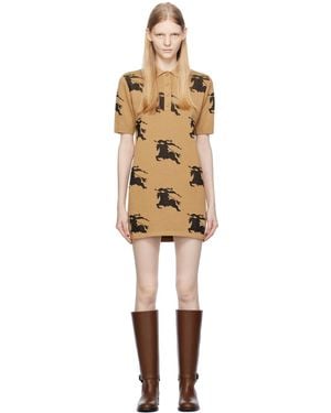 Burberry Tan Polo Minidress - Black