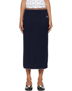 B.B. Wallace Serra Midi Skirt - Blue