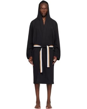 BOSS Hooded Robe - Black