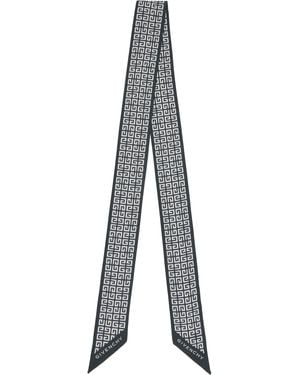 Givenchy ブラック＆ホワイト 4G スカーフタイ