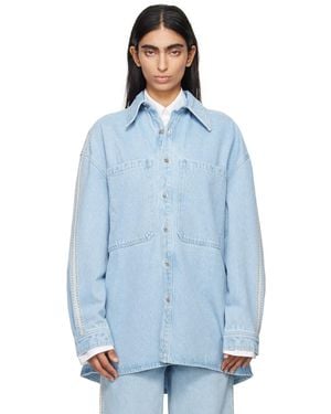 Nanushka Beaux Denim Shirt - Blue