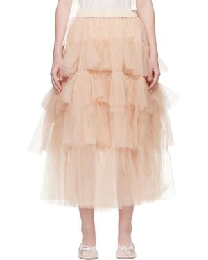 Simone Rocha Tutu Midi Skirt - Natural