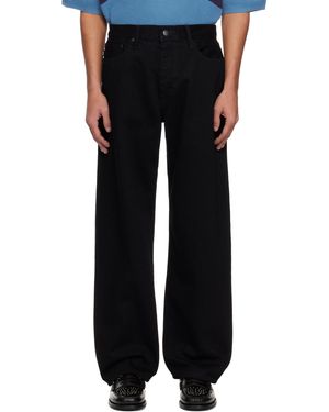vowels Baggy Jeans - Black