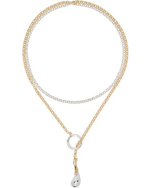 Bottega Veneta Collier En Chaine À Pendentif - Multicolore