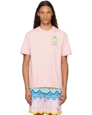 CASABLANCA L'arc Coloré Tシャツ - ブルー